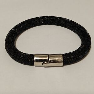 Authentic Swarovski Stardust Black Mesh Bracelet